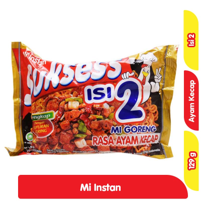 Sukses's Isi 2 Mi Instan Goreng Ayam Kecap 129 g