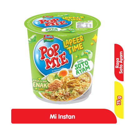 Pop Mie Lapeer Time Mi Instan Cup Soto Ayam 75 g