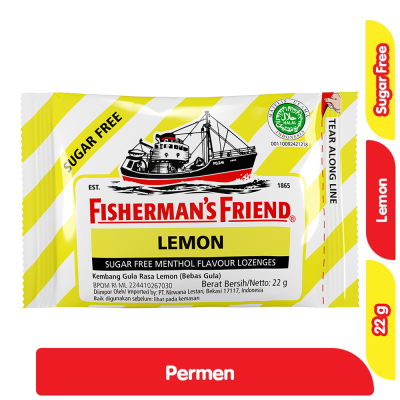 Fisherman's Friend Permen Lemon Bebas Gula 22 g