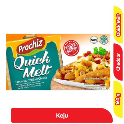 Prochiz Quick Melt Keju Cheddar Olahan 160 g
