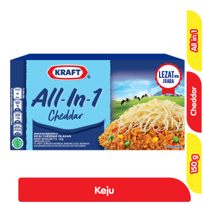 Kraft Keju Cheddar All In 1 150 g