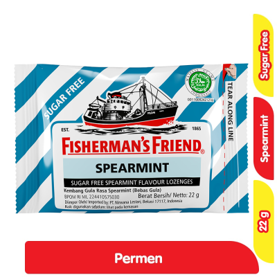 Fisherman's Friend Permen Bebas Gula Spearmint 22 g