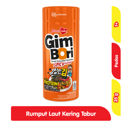 MamaSuka Gim Bori Rumput Laut Kering Tabur Pedas Botol 25 g