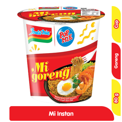 Pop Mie Mi Instan Cup Goreng 80 g