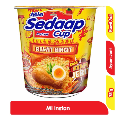 Sedaap Mi Instan Cup Ayam Jerit 75 g