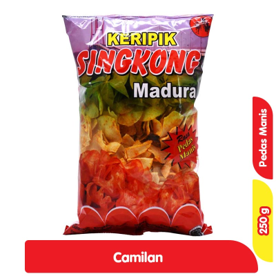 Flipper Keripik Singkong Madura Pedas Manis 250 g